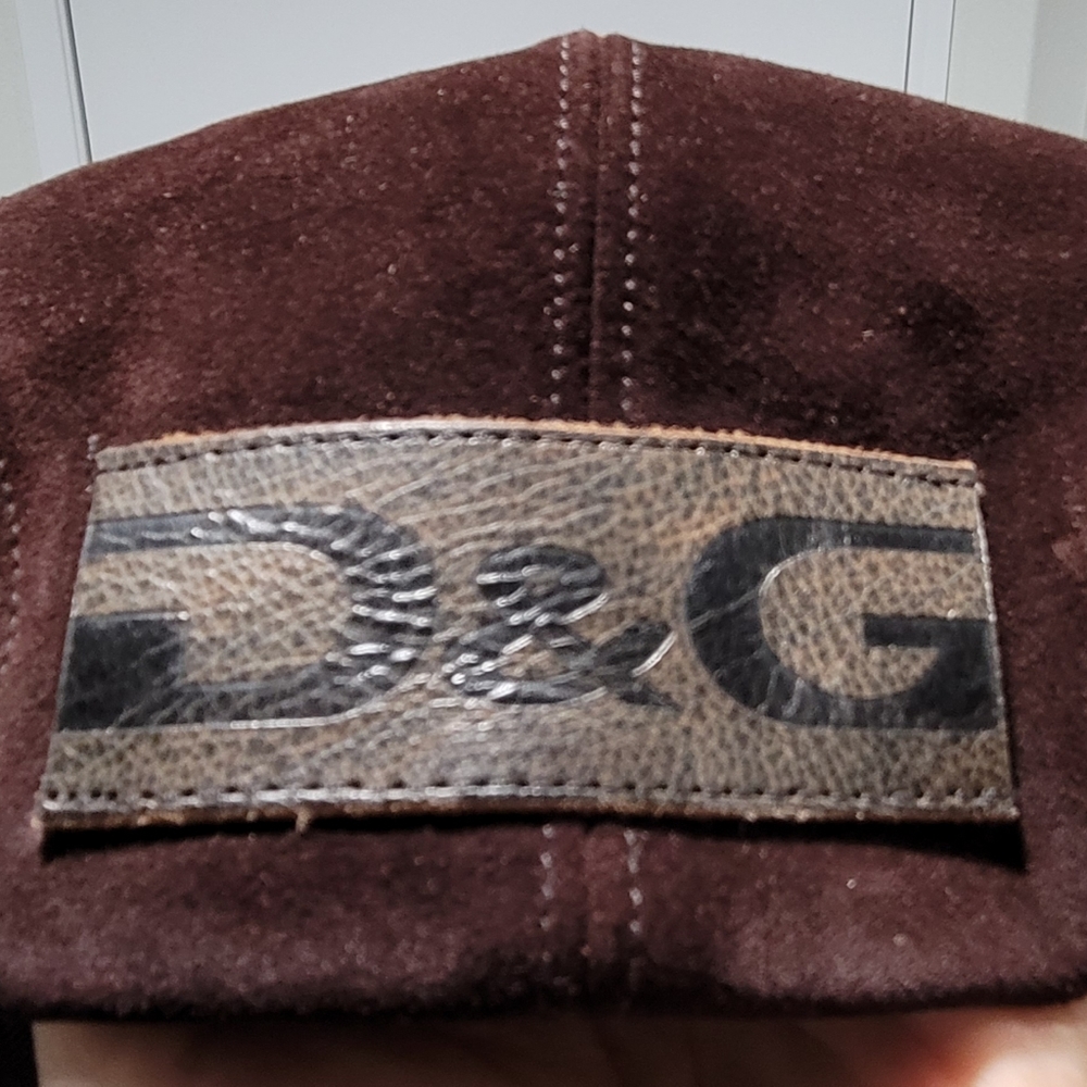 D&G Brown Suede Newsboy Hat // Size Medium
